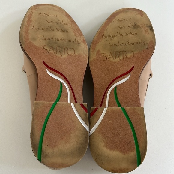 Franco Sarto Eda Bit Loafer With Metal Detail Slip On Tan Color Women’s size 9 - Picture 9 of 14